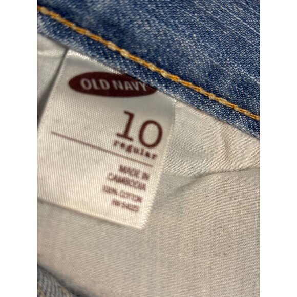 Old Navy Denim Cargo Shorts With Button Pockets Size: 10 - Picture 9 of 10